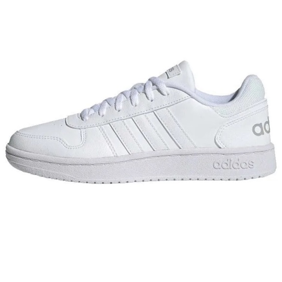 Adidas Neo Adidas Womens Hoops 2.0 Cloud White/Grey Badsketball Shoe Low - Picture 8 of 16